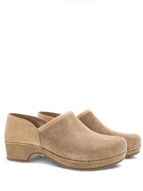NEW Dansko Brenna - Sand Full Grain Suede Size 42